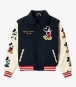 Unisex Disney Mickey and Friends by Shoe Palace Mickey Icon Varsity Jacket