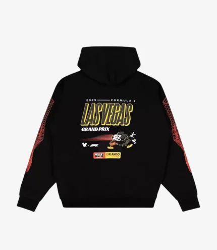 Disney x Formula 1 Las Vegas Grand Prix Black Hoodie Sweatshirt