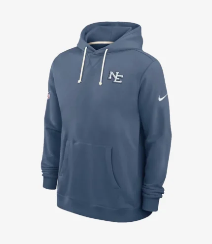Drake Maye New England Patriots 2025 Rivalries Collection Sideline Nike Pullover Hoodie