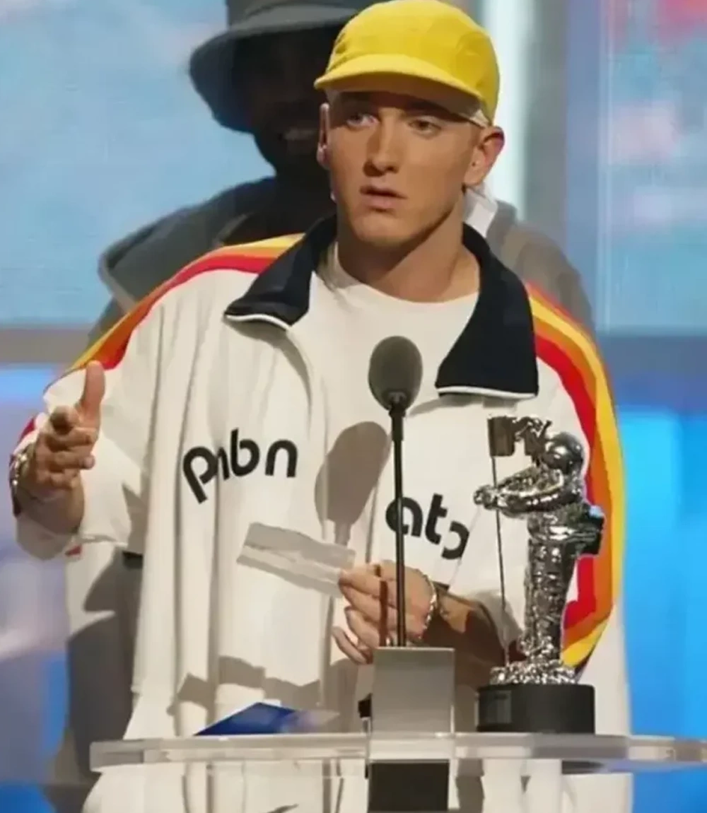 Eminem PnB Nation White Jacket For Unisex Eminem PnB Nation White Jacket