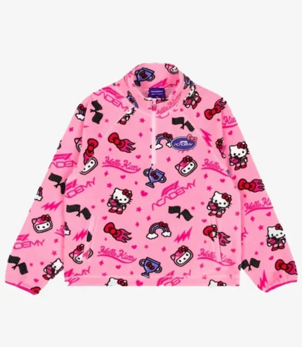 Formula 1 Academy Hello Kitty All Over Print Fleece Pink Jacket