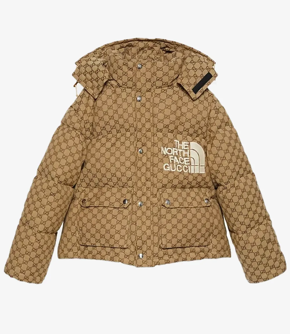 Gucci x The North Face Puffer Khaki Jacket Unisex Gucci x The North Face Puffer Khaki Jacket
