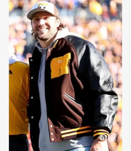 Josh Allen Wyoming Football Jersey Retirement Ceremony Varsity Jacket