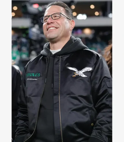 Unisex Josh Shapiro Philadelphia Eagles Black Bomber Jacket