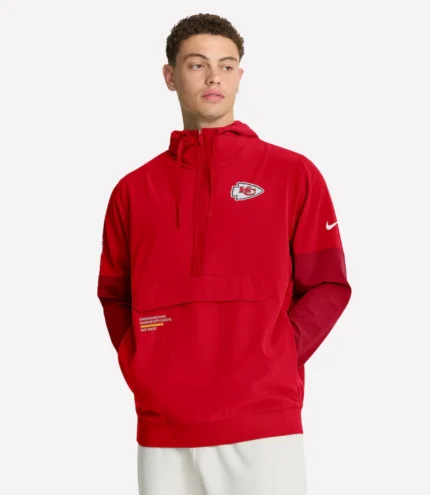 Kansas City Chiefs Nike Sideline Anorak Hoodie Jacket 1