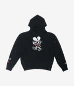 Lewis Hamilton Crew +44 Lucky Mouse Pull Over Black Hoodie