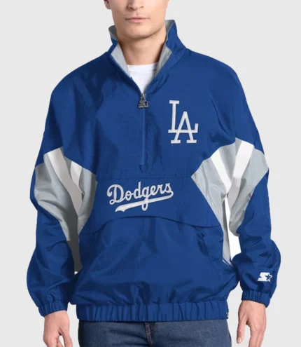 Los Angeles Dodgers Cooperstown Chief Half-Zip Jacket 1
