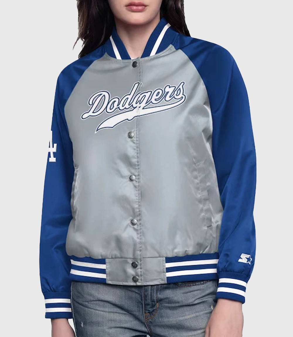 Los Angeles Dodgers Home Run Starter Varsity Jacket 1 Los Angeles Dodgers Home Run Starter Varsity Jacket 1