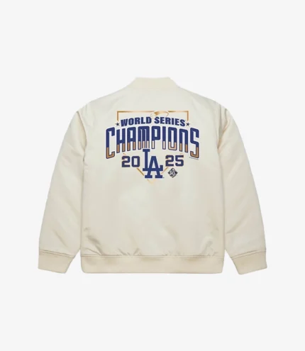 Los Angeles Dodgers Mitchell & Ness 2025 World Series Champions Full-Zip Bomber Jacket