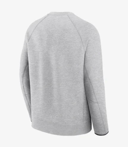 Los Angeles Dodgers Tech Fleece Men’s Nike MLB Pullover Crewneck Sweatshirt Grey