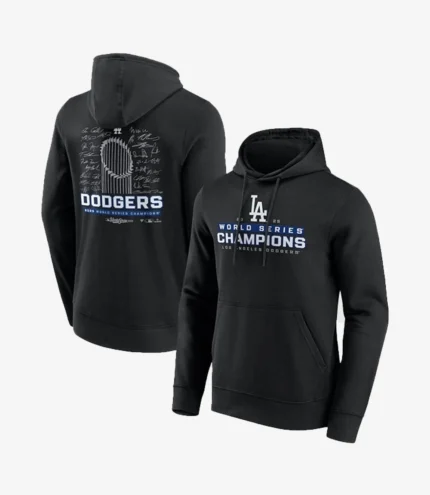Los Angeles Dodgers World Series Champions 2025 Signature Roster Hoodie For Unisex