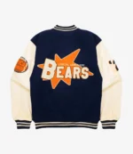 Lyrical Lemonade x Chicago Bears Navy Full-Snap Letterman Varsity Jacket
