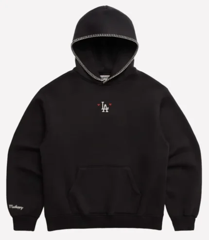 Madhappy Dodgers Heart Fleece Hoodie 1