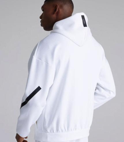 Manchester United Adidas Z.N.E. Full Zip Hoodie White 4