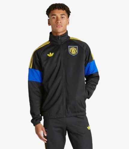Unisex Manchester United x adidas LFSTLR Track Black Jacket