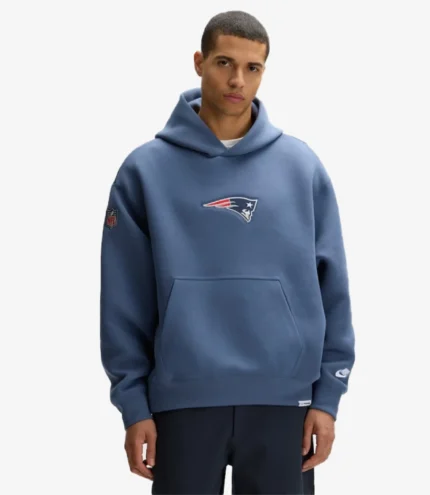 Unisex New England Patriots Nike Blue 2025 Rivalries Collection Oversized Tech Fleece Hoodie