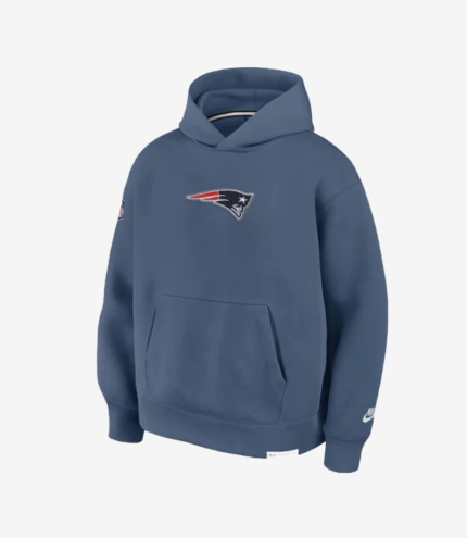 New England Patriots Nike Blue 2025 Rivalries Collection Oversized Tech Fleece Hoodie