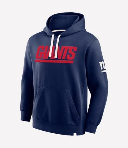 New York Giants Fanatics New Horizons Heritage Pullover Navy Hoodie For Unisex