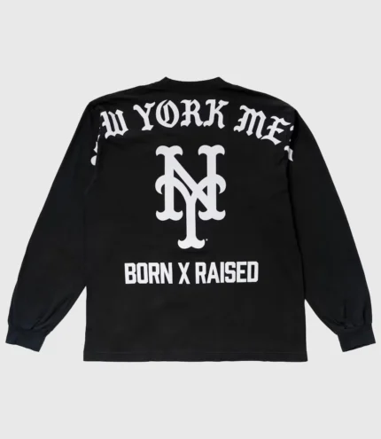 New York Mets Born X Raised Black Shirt 2