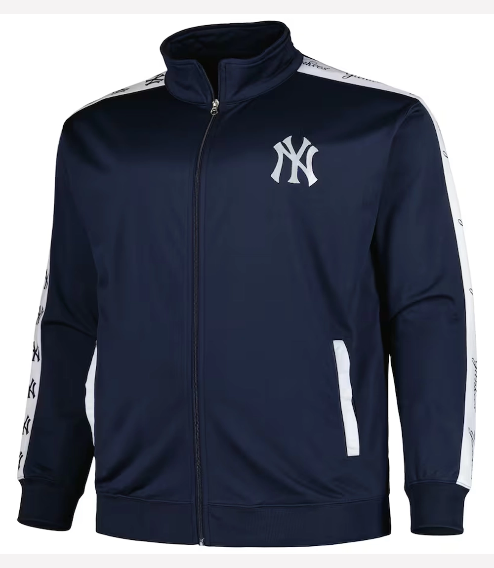 New York Yankees Big & Tall Track Jacket New York Yankees Big & Tall Track Jacket