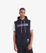 Unisex Nike Black Los Angeles Rams 2025 Rivalries Collection Standard Issue Sideline Dri-FIT Sleeveless Hoodie