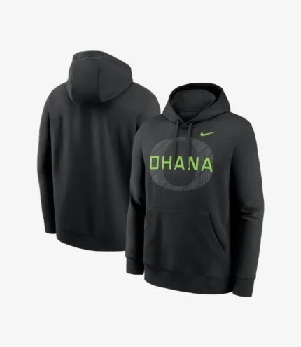 Unisex Nike Black Oregon Ducks Ohana Club Fleece Hoodie