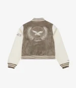 Philadelphia Eagles Tan & Cream Varsity Full-Snap Jacket