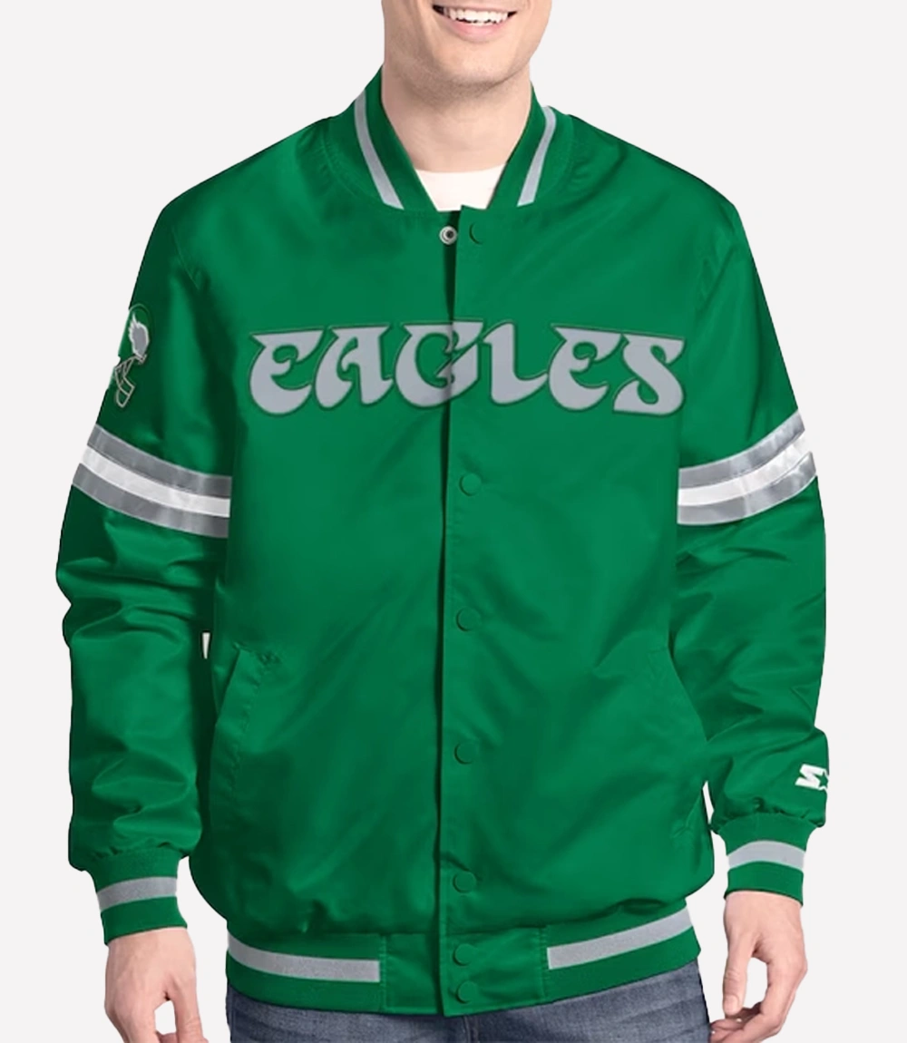 Philadelphia Eagles Vintage Starter Varsity Jacket 1 Philadelphia Eagles Vintage Starter Varsity Jacket 1