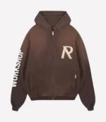 Represent Masking Tape Zip-Up Hoodie