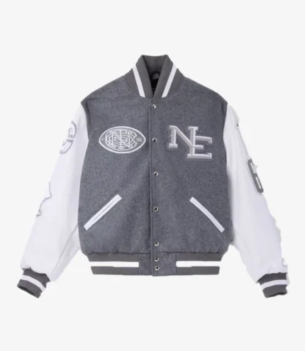 Rob Gronkowski Patriots vs Jets 2025 Game CNCPTS x Nike x Patriots Rivalries Wool Varsity Jacket