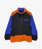 Unisex SUAY x Billie Color-block Microfleece Half-Zip Pullover Sweatshirt