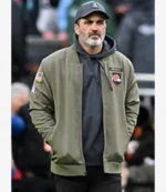 Unisex Salute to Service Coach Kevin Stefanski Cleveland Browns Bomber Jacket