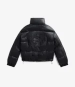 San Francisco 49ers Off-Season x NFL Black Faux Leather Puffer Jacket