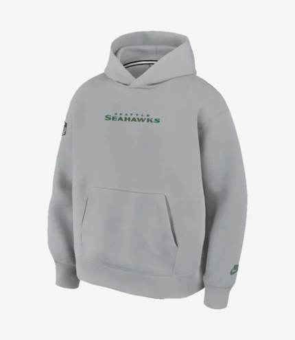 Unisex Seattle Seahawks Nike 2025 Rivalries Oversized Tech Fleece Grey Hoodie