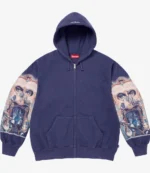 Unisex Supreme Michael Jackson Zip Up Hoodie
