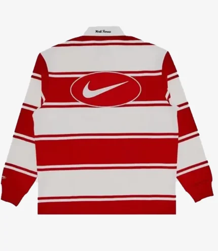 Supreme x Nike Stripe Rugby Red Shirt