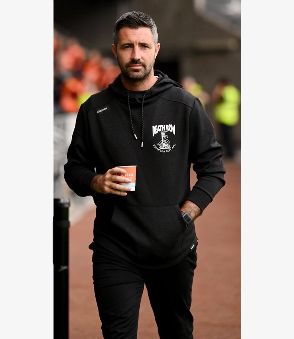 Swansea City AFC x Legends x Death Row Records Tech Black Hoodie Unisex Swansea City AFC x Legends x Death Row Records Tech Black Hoodie