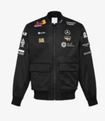 Unisex T1 2025 Worlds Uniform Bomber Jacket Black