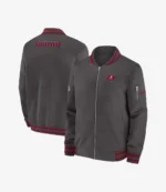 Tampa Bay Buccaneers 2025 Coach Todd Bowles Sideline Black Bomber Jacket