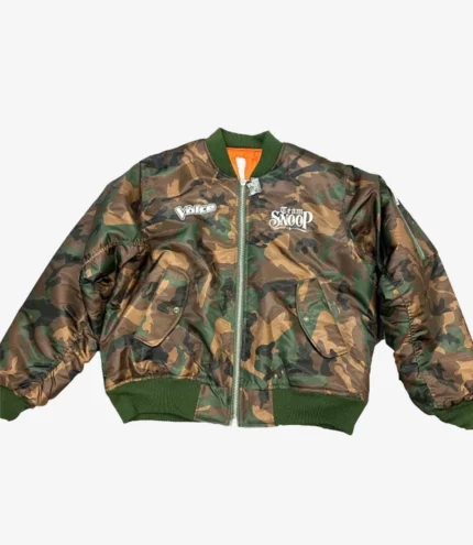 Unisex The Voice S28 Team Snoop Camo Bomber Jacket