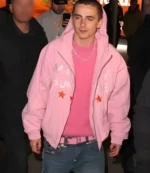 Unisex Timothée Chalamet Marty Supreme Pink Jacket Hoodie