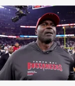 Todd Bowles Tampa Bay Buccaneers 2025 Sideline Long Sleeve Black Hoodie T-Shirt