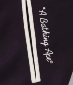 A Bathing Ape Black & White Varsity Jacket For Unisex