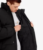 Carhartt WIP Danville Black Puffer Jacket For Unisex