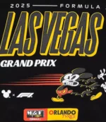 Disney x Formula 1 Las Vegas Grand Prix Black Hoodie Sweatshirt For Unisex
