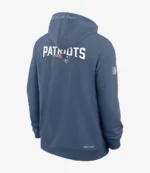 Drake Maye New England Patriots 2025 Rivalries Collection Sideline Nike Pullover Hoodie For Unisex