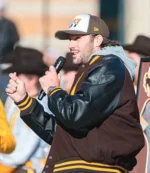 Josh Allen Wyoming Football Jersey Retirement Ceremony Varsity Jacket For Unisex