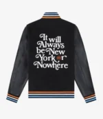 Knicks Playoff Game Mariska Hargitay Black Varsity Jacket For Unisex