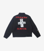 Lewis Hamilton +44 Steadman Stars Zip Up Quilted Black Jacket For Unisex