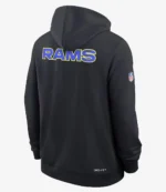 Los Angeles Rams Nike 2025 Rivalries Collection Standard Issue Sideline Dri-FIT Hoodie For Unisex